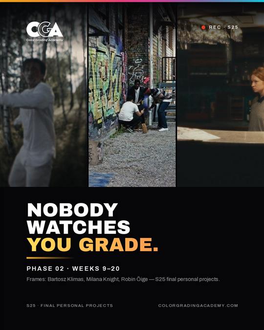 Post de Color Grading Academy producido con Feedgood